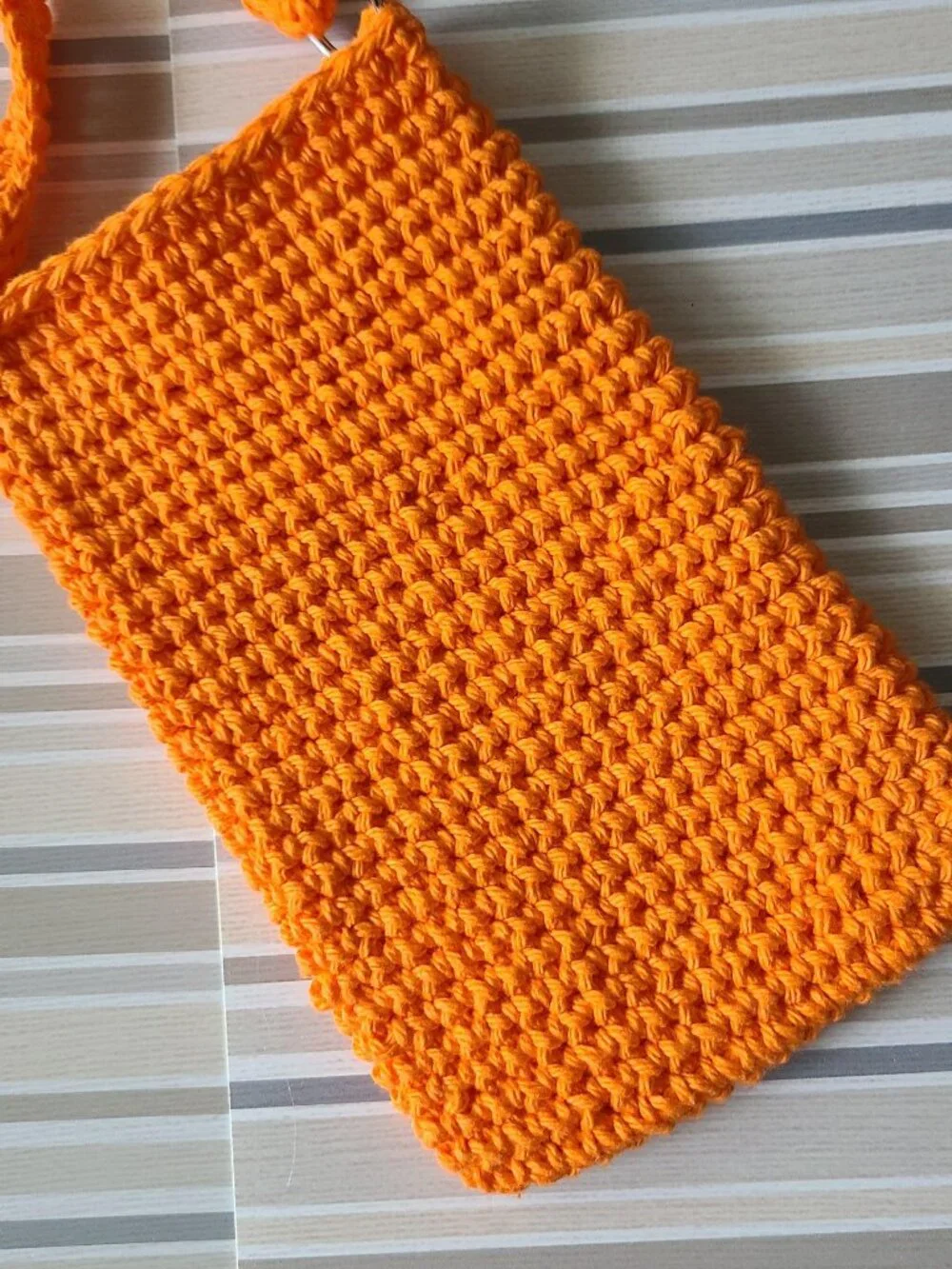 Handmade Crochet Cell Phone Case Holder Crossbody Bag Halloween Thanksgiving